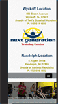 Mobile Screenshot of nextgenerationtrainingcenter.com